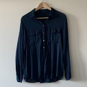 👩‍💼Babaton Navy Blouse, Size S